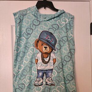 Legend Tank Top Hoodie Hustle Bear Size L